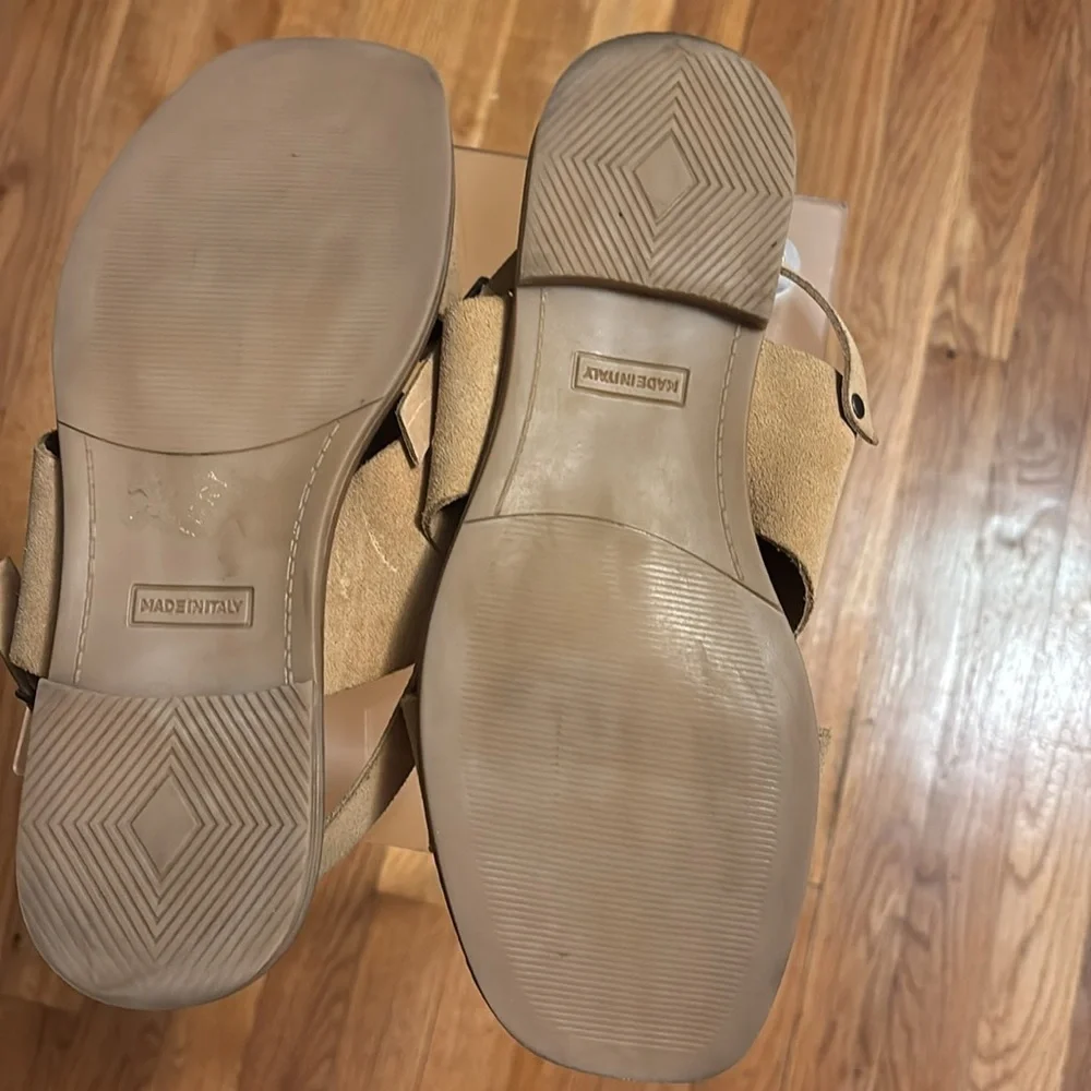 Ilaria Sartori Tan Sandals with Slingback Strap